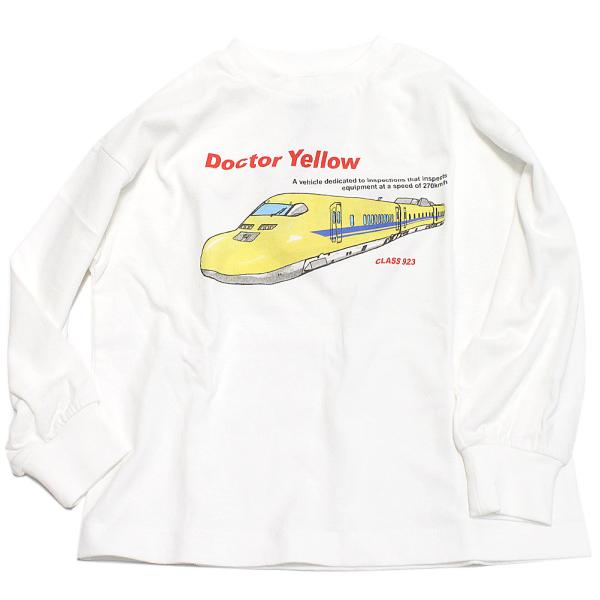 セール 「50%OFF」 長袖Tシャツ &quot;オーシャン&amp;グラウンド&quot; JRドクターイエロープリントロン...