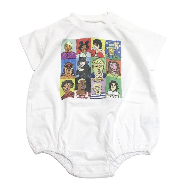 ベビーウェア・肌着 "オーシャン&amp;グラウンド" シティプリントボディシャツ ホワイト(WH)