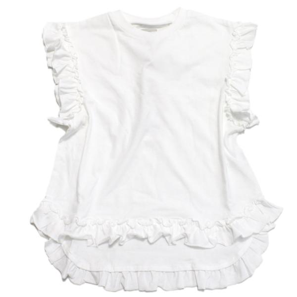 タンクトップ・キャミソール "オーシャン&amp;グラウンド" フリルベスト ホワイト(WH)