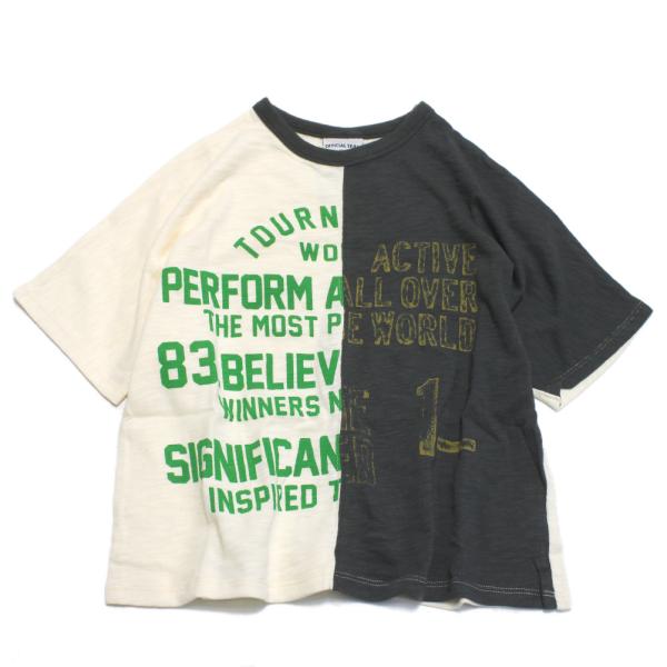セール 「50%OFF」 半袖Tシャツ &quot;オフィシャルチーム&quot; スイッチングドルマンワイドTシャツ ...