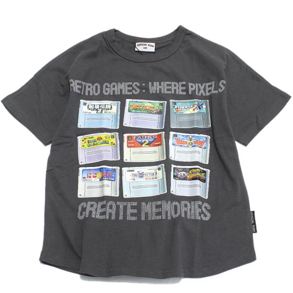 セール 「50%OFF」 半袖Tシャツ &quot;オフィシャルチーム&quot; クールタッチレトロゲームロゴTシャツ...