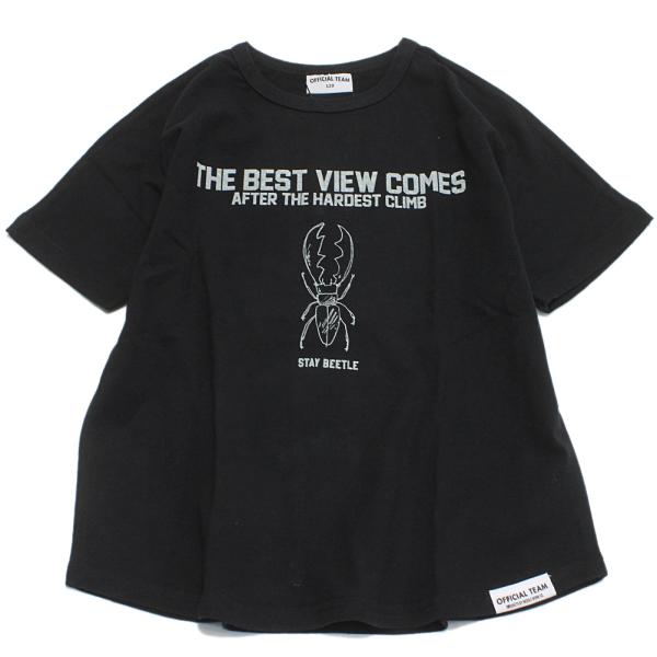 セール 「50%OFF」 半袖Tシャツ &quot;オフィシャルチーム&quot; インセクトガード昆虫Tシャツ ブラッ...