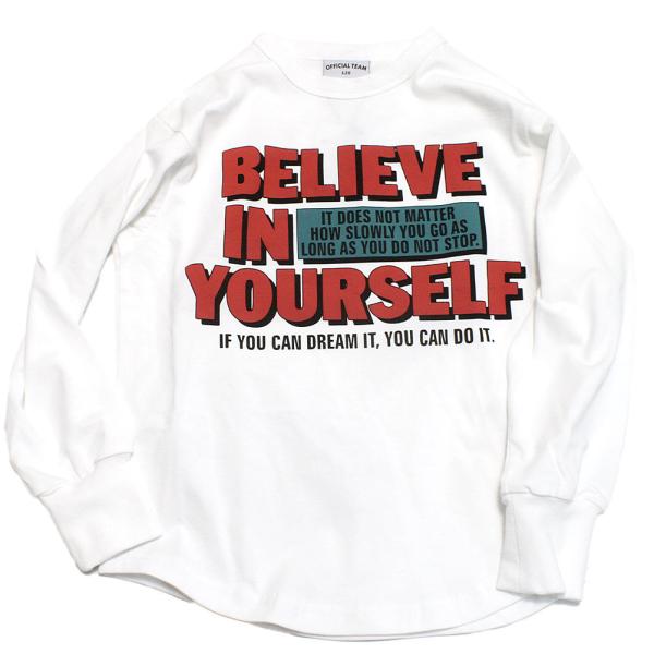 セール 「50%OFF」 長袖Tシャツ &quot;オフィシャルチーム&quot; 40/2天竺 2柄ロゴTシャツ ホワ...