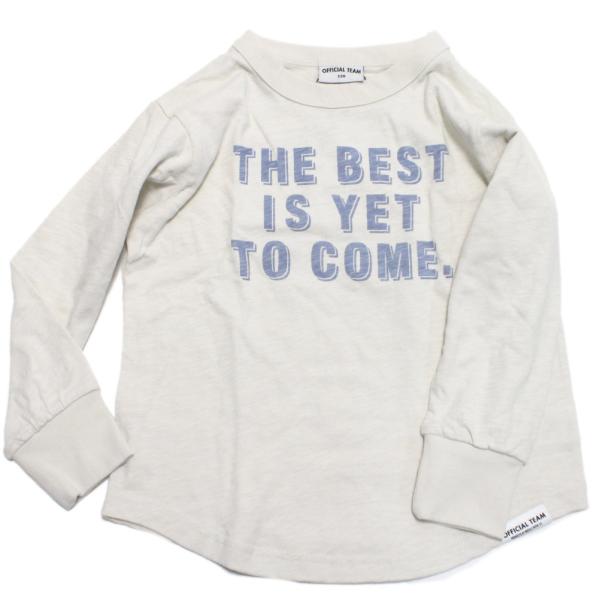 セール 「50%OFF」 長袖Tシャツ &quot;オフィシャルチーム&quot; スラブ天竺両面ロゴTシャツ オフホワ...