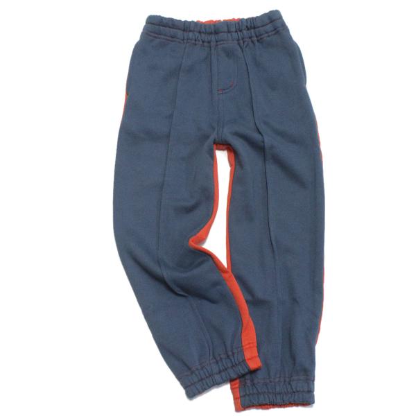セール 「50%OFF」 ロングパンツ &quot;オフィシャルチーム&quot; 裏毛2トーンピンタックパンツ ネイビ...