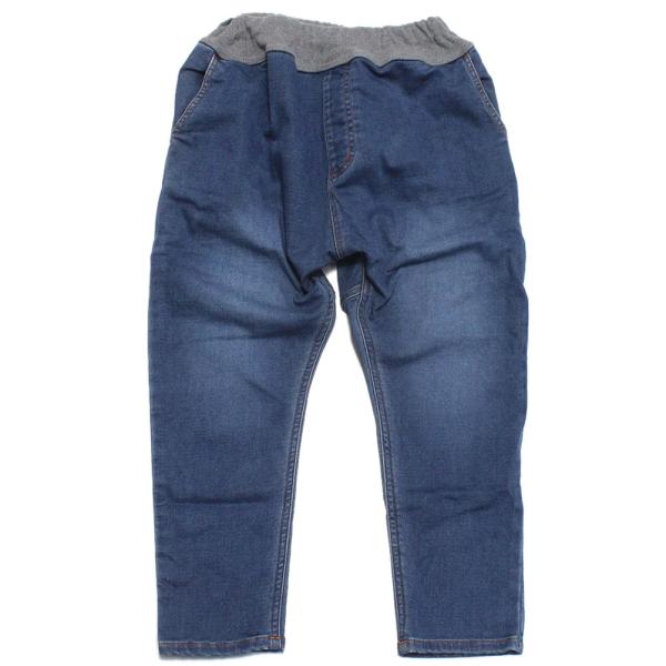 セール 「50%OFF」 ロングパンツ &quot;オフィシャルチーム&quot; プレミアコットンデニムサルエル ブル...