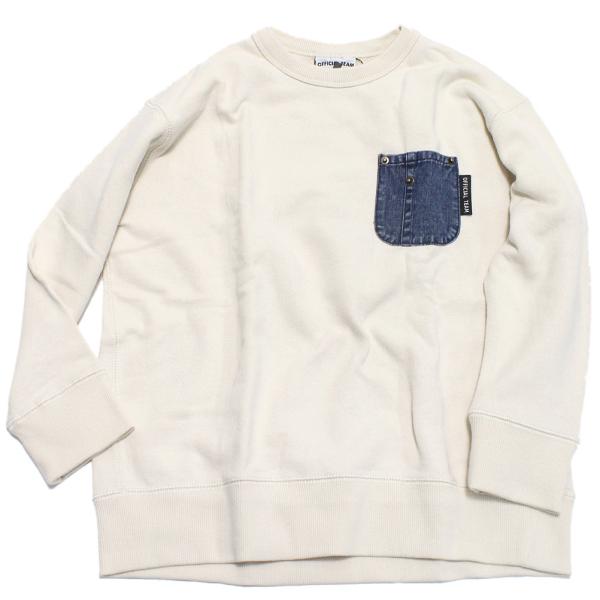 セール 「50%OFF」 トレーナー・ニット &quot;オフィシャルチーム&quot; 裏毛デニムポケットトレーナー ...
