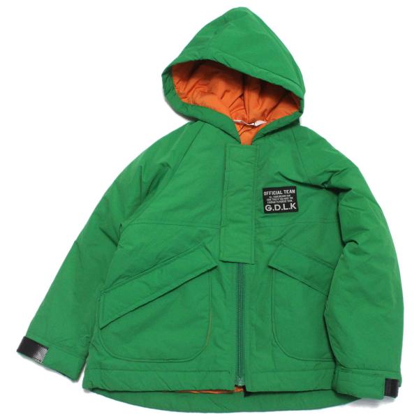 セール 「50%OFF」 アウター &quot;オフィシャルチーム&quot; 中綿バックプリントフーディジャケット グ...