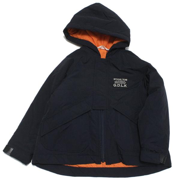 セール 「50%OFF」 アウター &quot;オフィシャルチーム&quot; 中綿バックプリントフーディジャケット ネ...