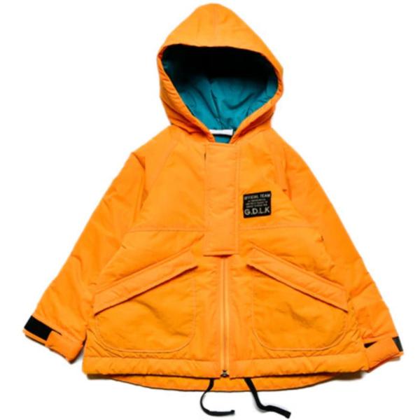 セール 「50%OFF」 アウター &quot;オフィシャルチーム&quot; 中綿バックプリントフーディジャケット マ...
