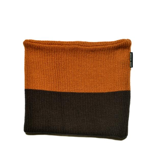 セール 「50%OFF」 雑貨・小物 &quot;オフィシャルチーム&quot; バイカラースヌード ブラウン