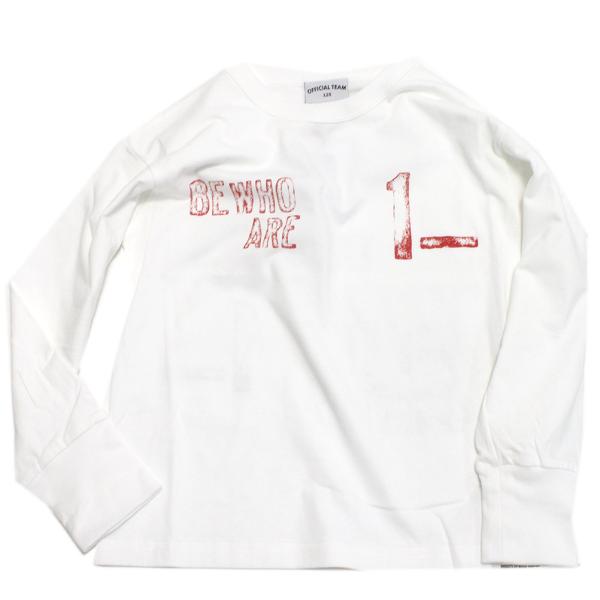 セール 「50%OFF」 長袖Tシャツ &quot;オフィシャルチーム&quot; アメカジロゴワイドTシャツ ホワイト