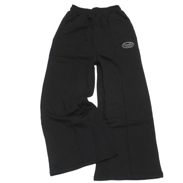 セール 「50%OFF」 ロングパンツ "リコ シュクレ" ピンタックワイドパンツ ブラック