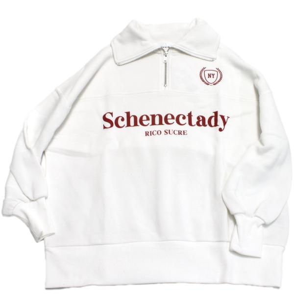 セール 「50%OFF」 トレーナー・ニット "リコ シュクレ" ハーフジッププルオーバー オフホワ...