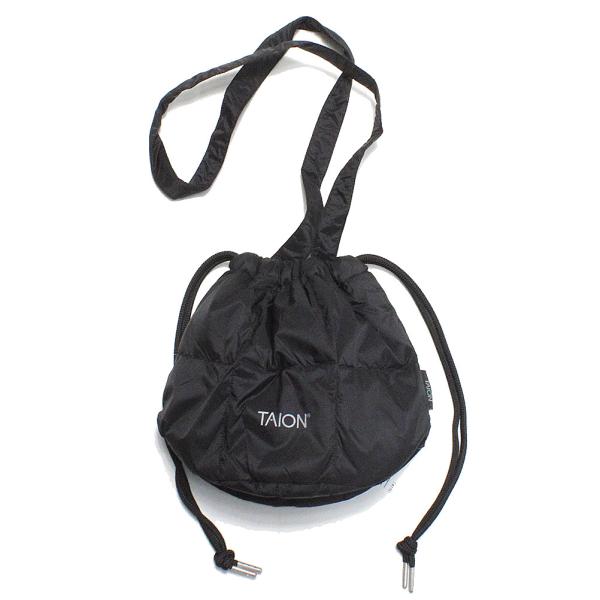かばん "TAION タイオン" ドローストリング ダウンバッグ ブラック(BLK)