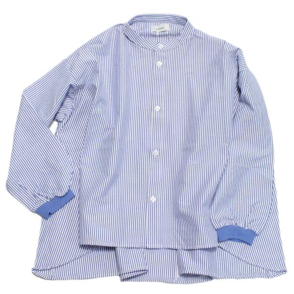 セール 「50%OFF」 シャツ・ブラウス &quot;アンディニー&quot; ストライプフレアシャツ サックスブルー...