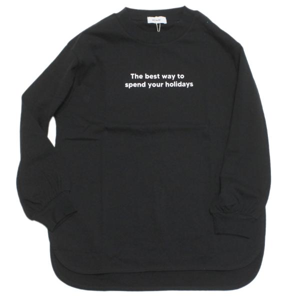 セール 「50%OFF」 長袖Tシャツ &quot;アンディニー&quot; ロゴ L/S Tシャツ ブラック(BK)