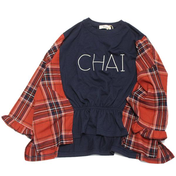 セール 「50%OFF」 長袖Tシャツ &quot;ユニカ&quot; CHAI刺繍プルオーバー ネイビー(5)