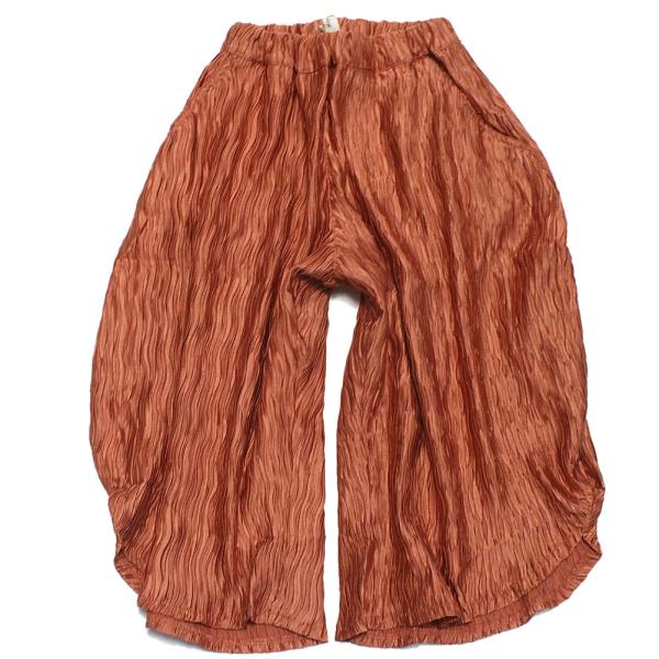 セール 「50%OFF」 ロングパンツ &quot;ユニカ&quot; まんまるプリーツパンツ オレンジ(16)
