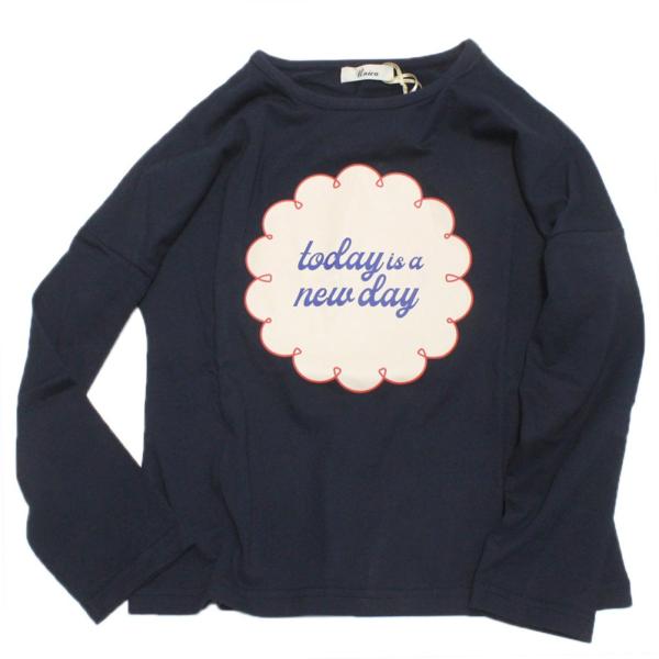 セール 「50%OFF」 長袖Tシャツ &quot;ユニカ&quot; フラワーサークルロンT ネイビー(5)