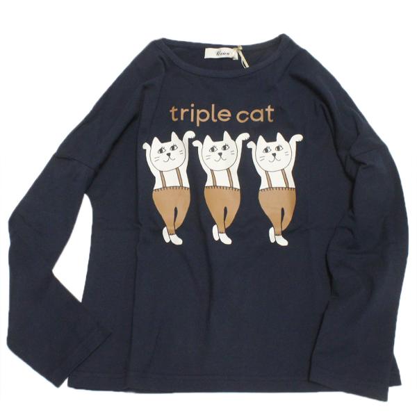 セール 「50%OFF」 長袖Tシャツ &quot;ユニカ&quot; トリプルキャットロンT ネイビー(5)