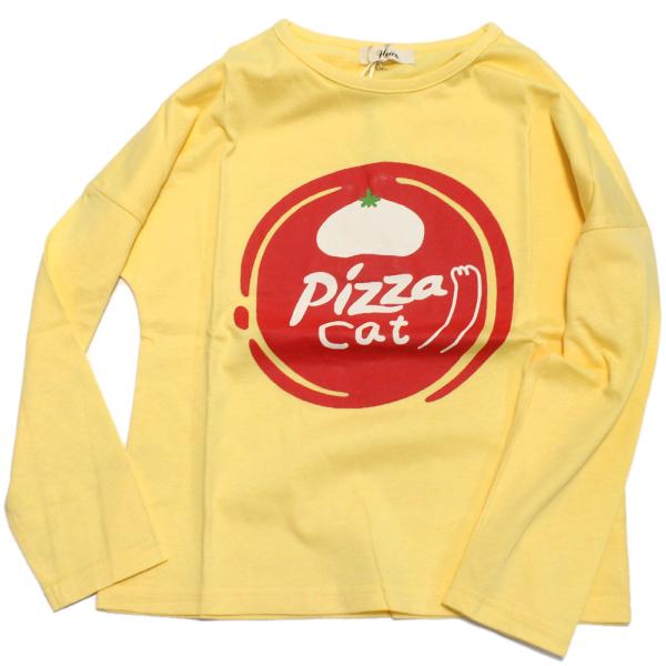 セール 「50%OFF」 長袖Tシャツ &quot;ユニカ&quot; ピザキャットロンT イエロー(8)