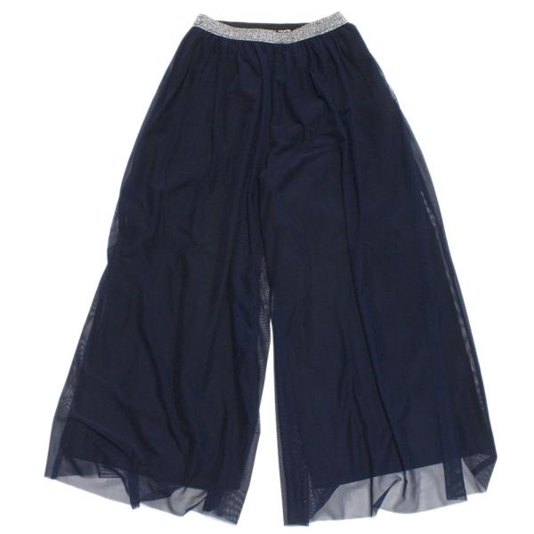 セール 「50%OFF」 ロングパンツ &quot;ユニカ&quot; チュールワイドパンツ ネイビー(5)