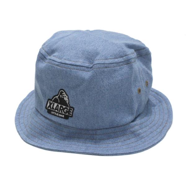 セール 「50%OFF」 帽子 &quot;エクストララージキッズ&quot; スランテッドOGゴリラデニムハット L・...