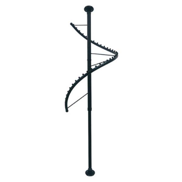 ハンガーラック 360度回転 らせんポールハンガー ポールスタンド コートハンガー 突っ張り棒式 (...