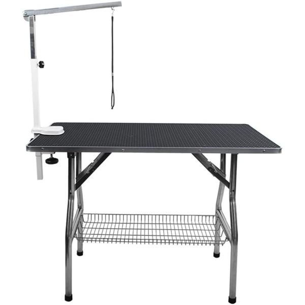 トリミングテーブル 折りたたみ アーム付属 小型犬から大型犬まで対応 （台面 110cm * 60c...