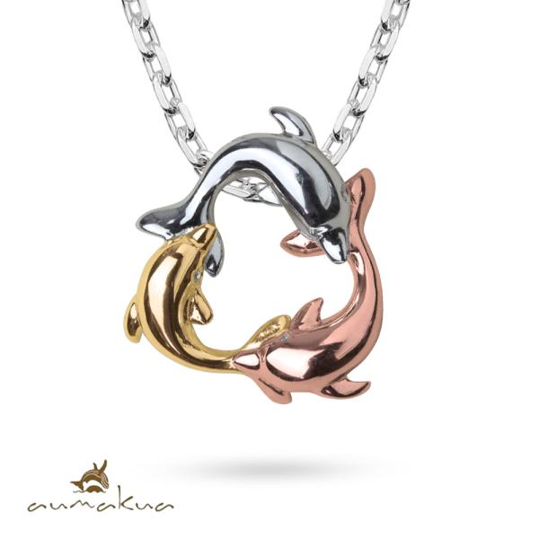 ハワイアンジュエリー ネックレス ドルフィン イルカ メンズ レディース シルバー925 ハワジュ ...