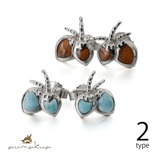 ハワイアンジュエリー ピアス レディース シルバー925 ココナッツ キャッチ ポスト 40代 50...