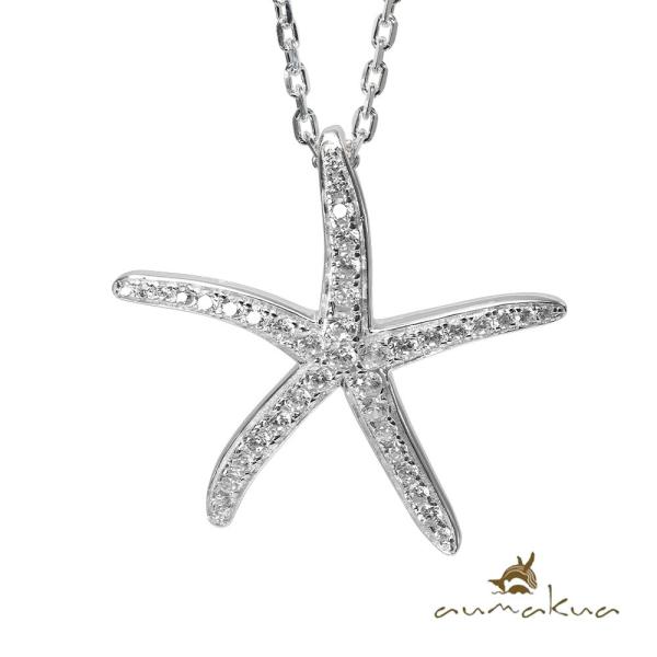 ハワイアンジュエリー ネックレス スターフィッシュ 星 ヒトデ メンズ レディース シルバー925 ...