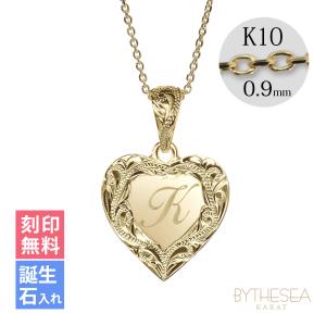 ハワイアンジュエリー ネックレス 刻印無料 誕生石入れ可 レディース