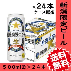 ビール　父の日　新潟限定　風味爽快ニシテ　500ml缶×24本　１ケース