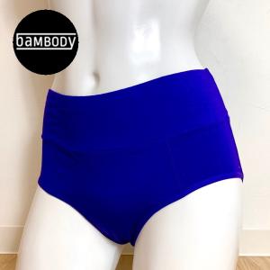 サニタリーショーツ  妊婦  ハイウエスト マタニティ 尿漏れ 生理用　ショーツ　経血を吸収してくれる Bambody パープル