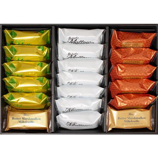 ベイクドマロウ 焼マシュマロサンド アソートギフト 4種詰合せ（21個入） ※夏期クール便推奨