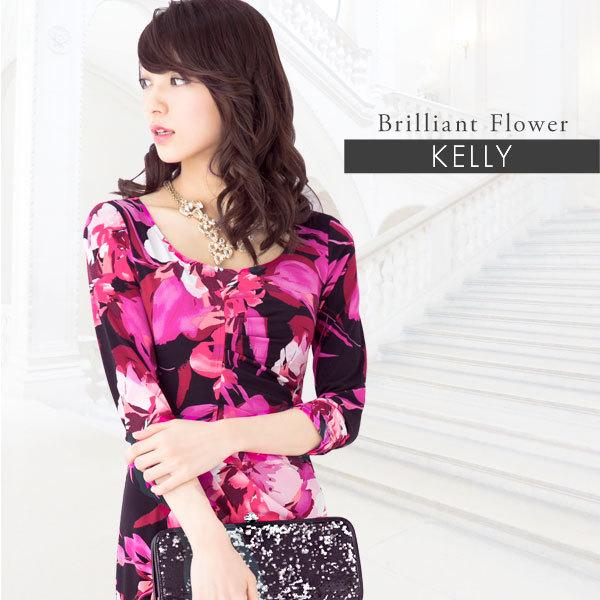 ワンピース レディース 不二子ベーシック ブリリアントフラワー opn050014 きれいめ 30代...