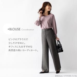セミワイドパンツ ヘリンボーン pt003a-...の詳細画像3