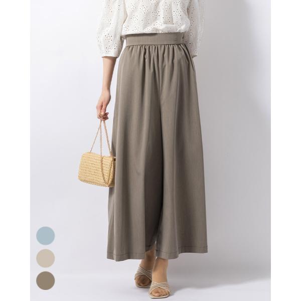 パンツ フレアパンツ 無地 pt014-01 きれいめ 30代 40代 50代 着やせ 上品 大きい...