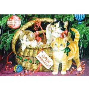 猫のクリスマスカード パーシス クレイトン ウエアース クリスマスかご Pwl 猫雑貨mimikobo 通販 Yahoo ショッピング