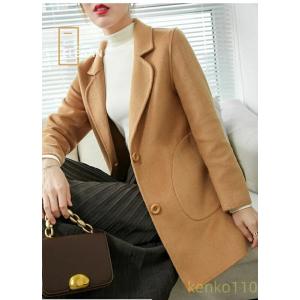 レディースコート ウールコート  チェスターコート レディース アウター 長袖 ミディアムコート ミ...