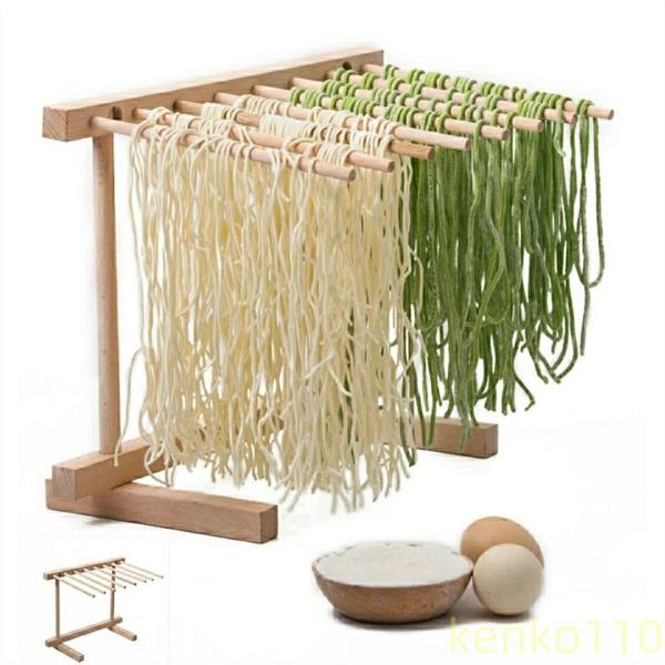 【送料無料】手打ち麺類 乾燥ラック ホルダー パスタ うどん スパゲッティ そば 木製パスタ 家庭用...