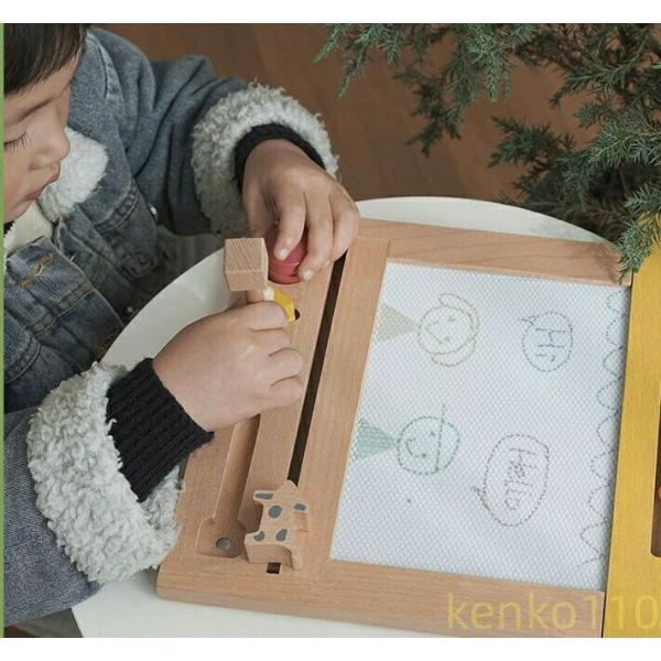 【送料無料】子供 おえかきボード お絵描きボード お絵かき 木製 おもちゃ 知育玩具 木のおもちゃ ...