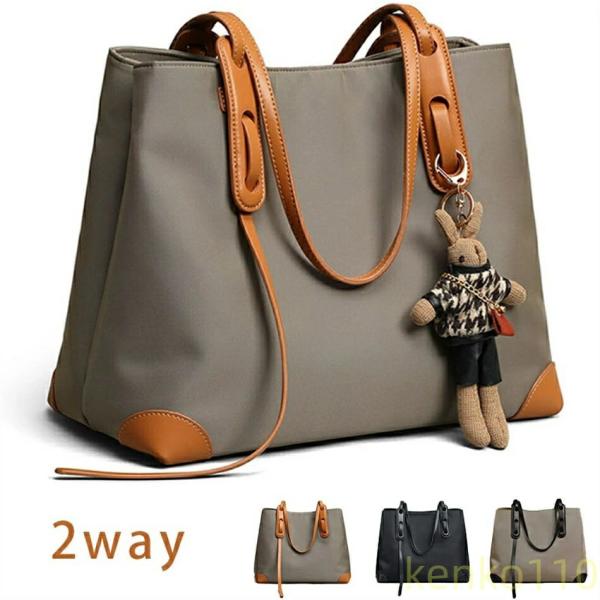 【送料無料】トートバッグ レディース 大容量 オックスフォード布 おしゃれ レトロ ショルダーバッグ...