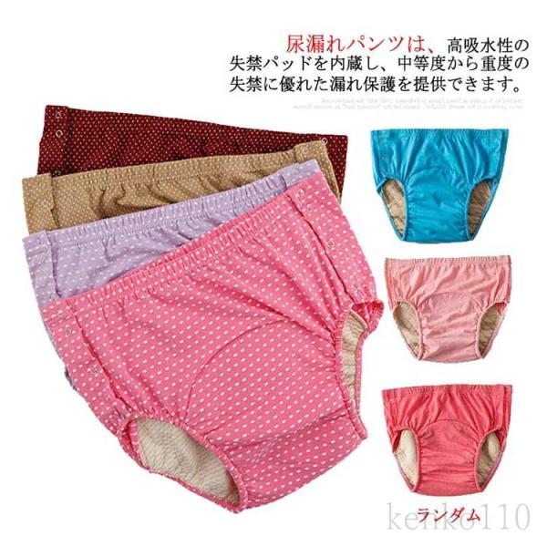 100cc 2枚入り サイドボタン 200cc 中失禁 大容量 軽失禁 【送料無料】女性用 綿 介護...