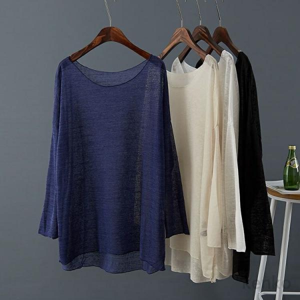 【送料無料】レイヤード シアー トップス tシャツ 長袖 半袖 重ね着 シアートップス シアー ロン...