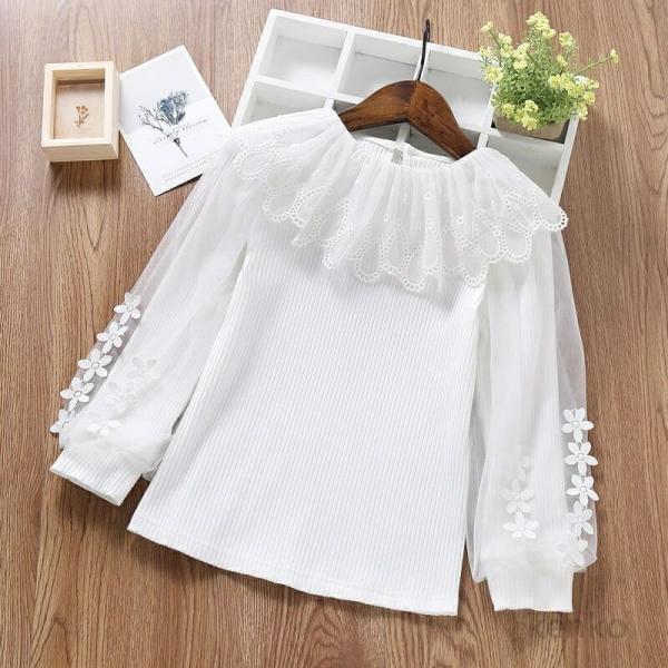 【送料無料】子供服 女の子 ブラウス 長袖 フォーマルブラウス キッズ トップス シャツ ブラウス ...