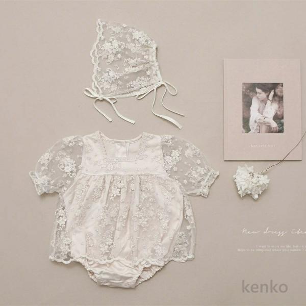 【送料無料】ベビードレス セレモニードレス レースドレス 女の子 ベビー服  サマーセレモニードレス...