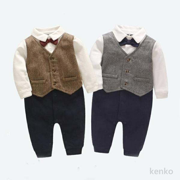 【送料無料】セレモニードレス ベビー フォーマル 男の子 ロンパース カバーオール 新生児 服 ベビ...